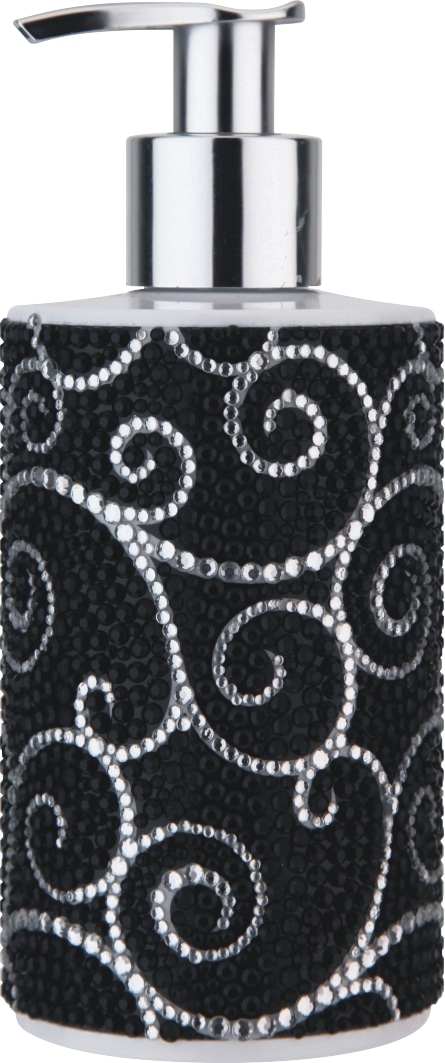 Viviane Gray Gemstone - Glamour In Black Cream Soap Dispenser