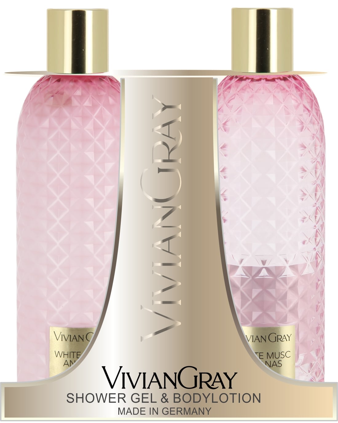 Viviane Gray Gemstone - White Musc & Ananas Set Shower Gel & Body Lotion
