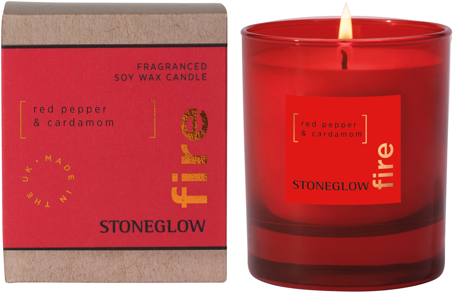Stoneglow Elements - Fire - Scented Candle - Boxed Tumbler