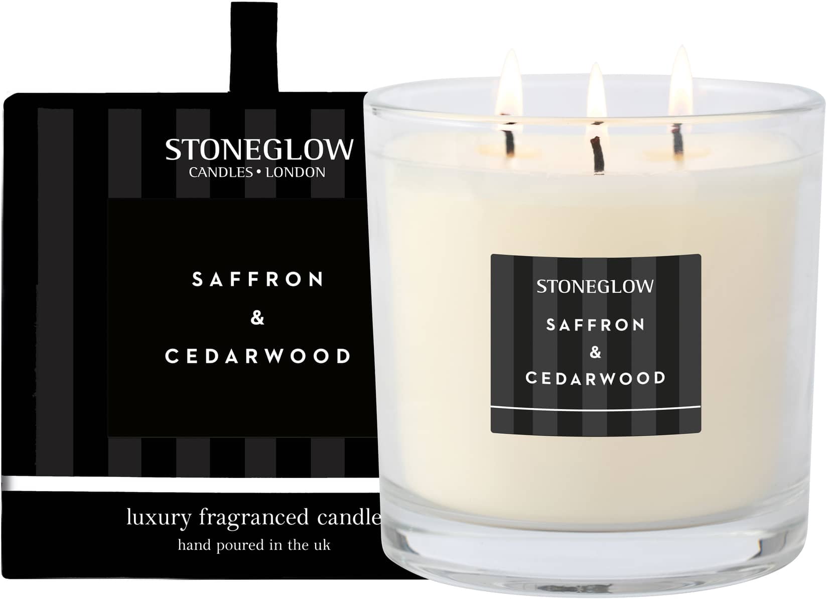 Stoneglow Modern Classics - Saffron & Cedarwood - 3-Wick Candle