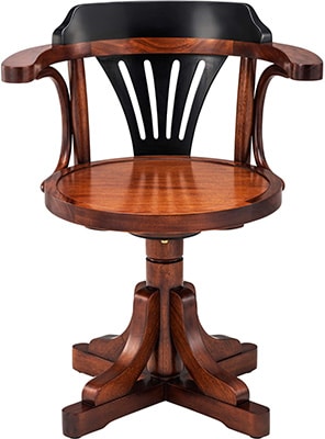 Authentic Models  Purser's Chair, Black & Honey