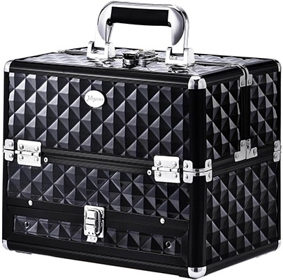 Make Up Case Aluminium - Black Small