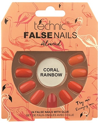Technic False Nails Coral Rainbow Technic False Nails Coral Rainbow