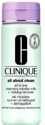 Clinique All About Clean* All-in-One Cleansing Micellar Milk + Makeup Remover Very Dry to Dry Combination Skin