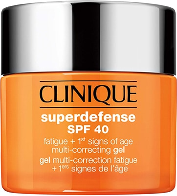 Clinique Superdefense* Broad Spectrum SPF 40 Fatigue + 1st Signs Of Age Multi-Correcting Gel Clinique Superdefense* Broad Spectrum SPF 40 Fatigue + 1st Signs Of Age Multi-Correcting Gel