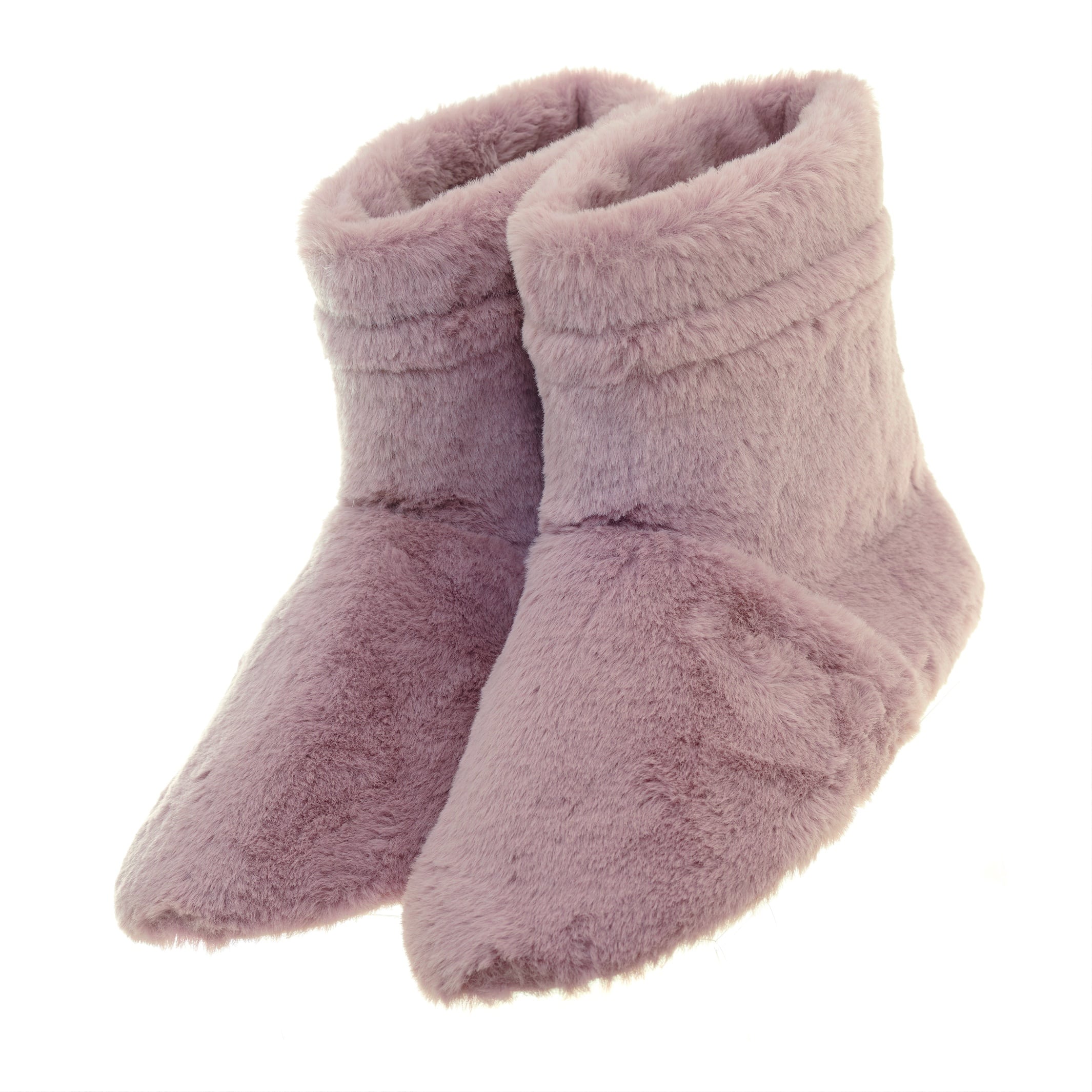 Danielle Faux Fur Slipper Boots Pink