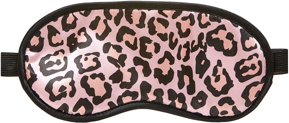 Danielle Leopard Print Eye Mask With Ear Plugs