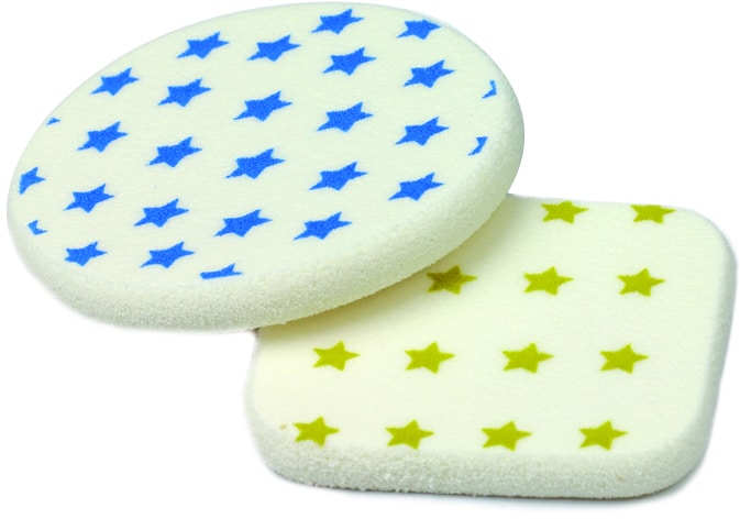 Nascita Do Make-Up Sponge Set With Stars & Square (2 pcs)