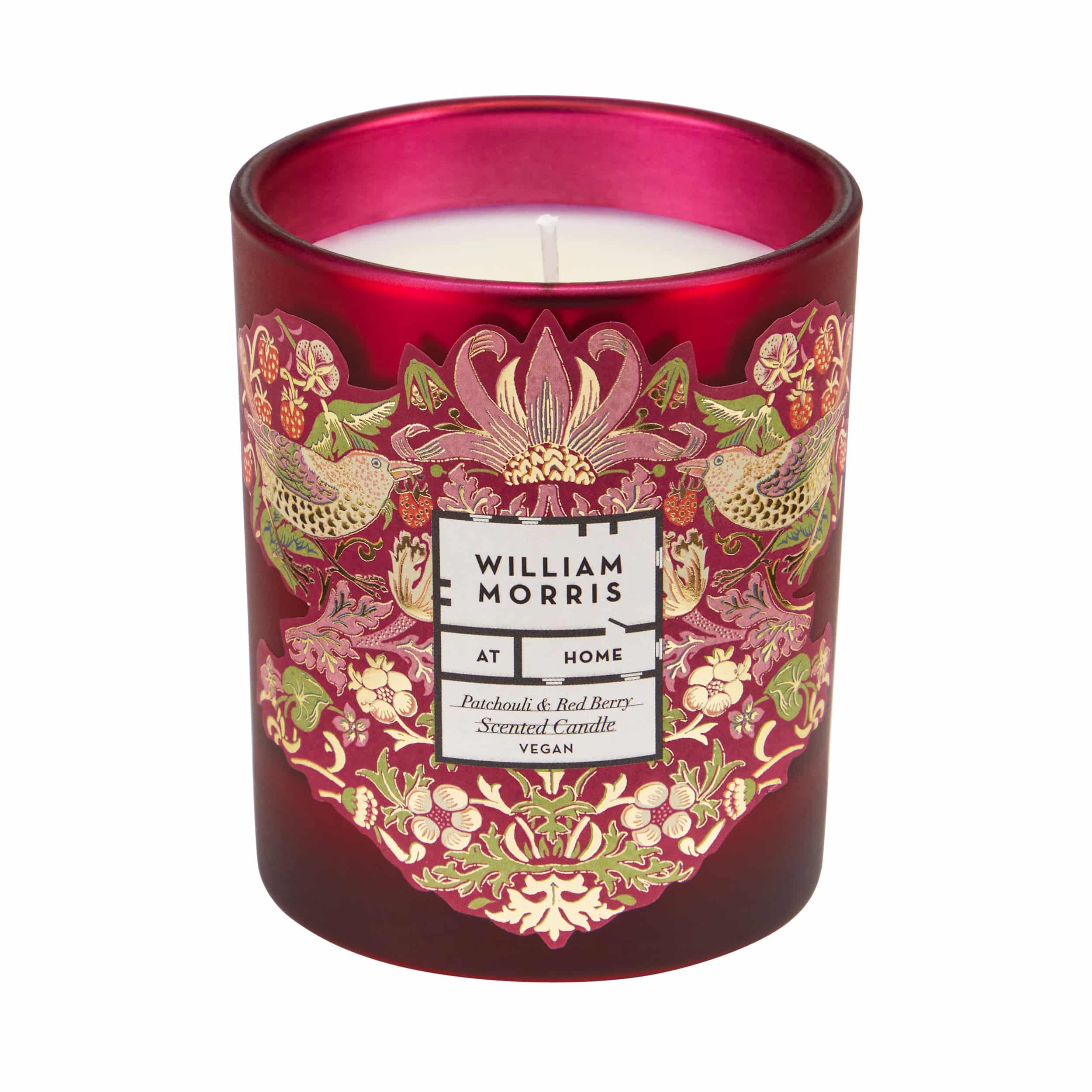 Heathcote & Ivory William Morris Home Friendly Welcome Patcouli & Red Berry Scented Candle