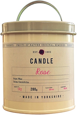 Fikkerts Rose Candle Tin Large Fikkerts Rose Candle Tin Large