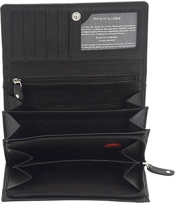 Friedrich Ladies Long Wallet Cow Nappa Highend - Black