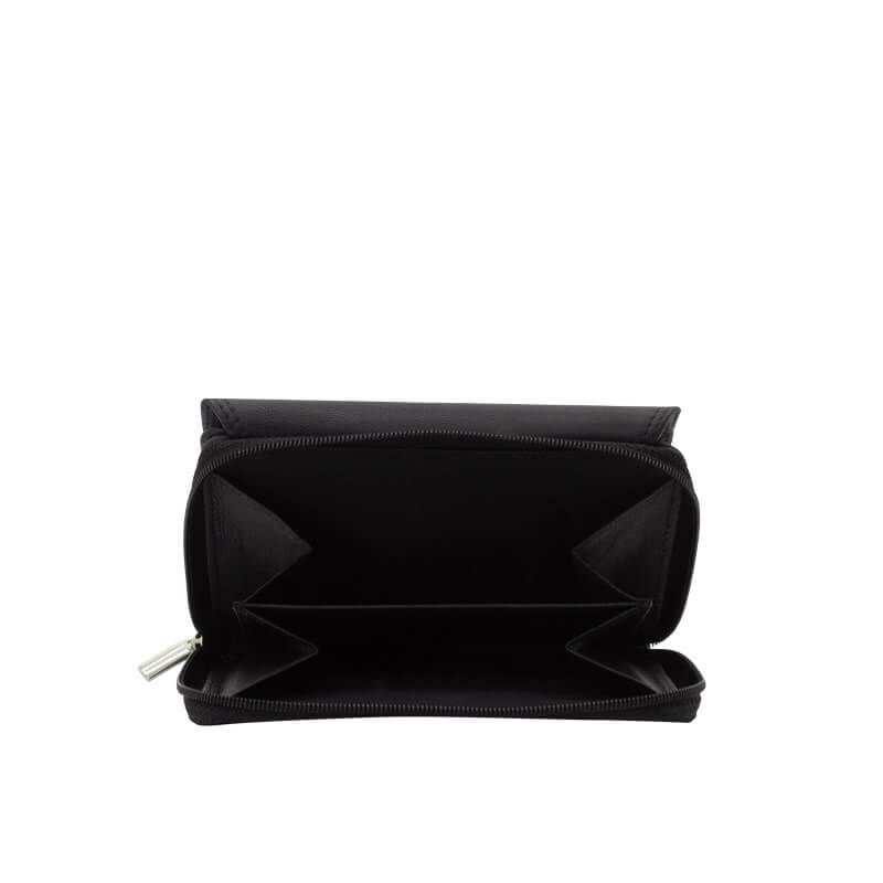 Friedrich Ladies Wallet Gold Nappa Black Friedrich Ladies Wallet Gold Nappa Black - Image 3