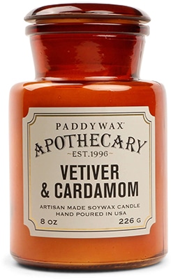 Paddy Wax Apothecary Glass Candle Vetiver & Cardamom