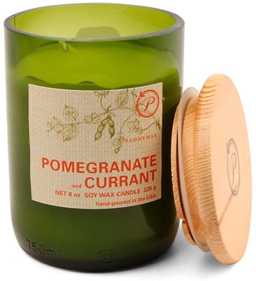 Gentlemen's Hardware Paddy Wax Eco Green Recycled Glass Candle Pomegranate & Currant