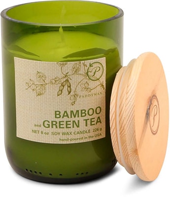 Gentlemen's Hardware Paddy Wax Eco Green Recycled Glass Candle Bamboo & Green Tea