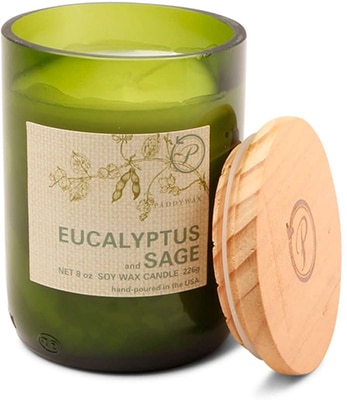 Gentlemen's Hardware Paddy Wax Eco Green Recycled Glass Candle Eucalyptus & Sage