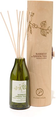 Gentlemen's Hardware Paddy Wax Eco Green Recycled Glass Diffuser Bamboo & Green Tea