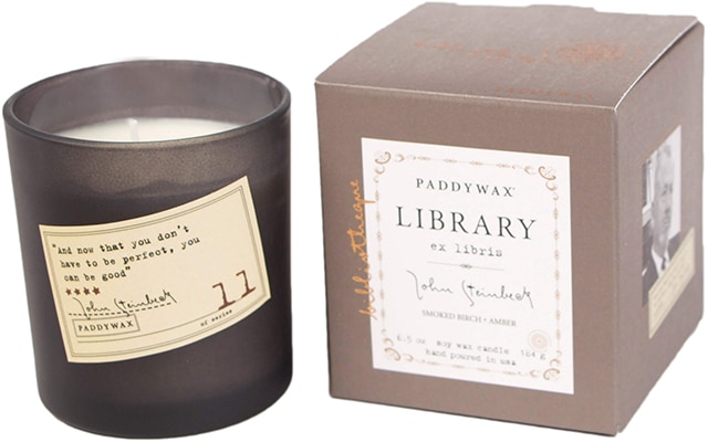 Gentlemen’s Hardware Library Glass Candle – Steinbeck Gentlemen's Hardware Library Glass Candle - Steinbeck