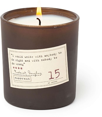 Gentlemen's Hardware Paddy Wax Library Candle Frederick Douglass