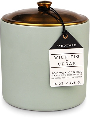 Gentlemens Hardware Paddy Wax Hygge 3 Wick Ceramic Candle Sage