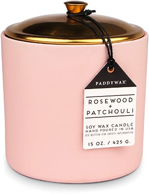 Gentlemens Hardware Paddy Wax Hygge 3 Wick Ceramic Candle Blush
