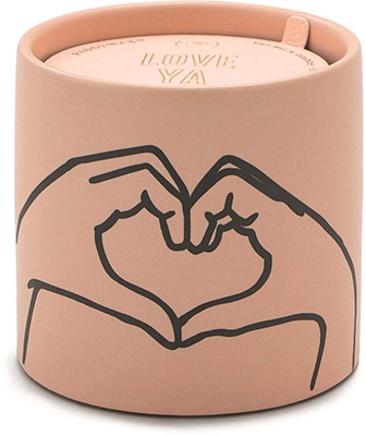 Gentlemens Hardware Paddy Wax Impressions Ceramic Candle Dusty Pink Heart