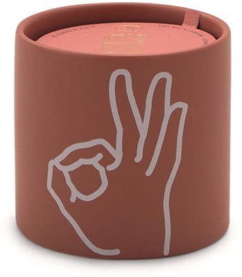 Gentlemens Hardware Paddy Wax Impressions Ceramic Candle Coral It's Ok