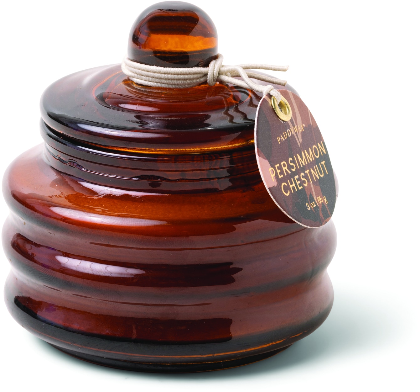 Gentlemens Hardware Paddy Wax Beam Glass Candle - Amber