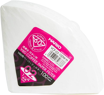 Hario V60 White Paper Filters for 02 Dripper
