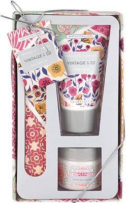 Heathcote & Ivory Vintage & Co Fabric & Flowers Nail Care Set Heathcote & Ivory Vintage & Co Fabric & Flowers Nail Care Set