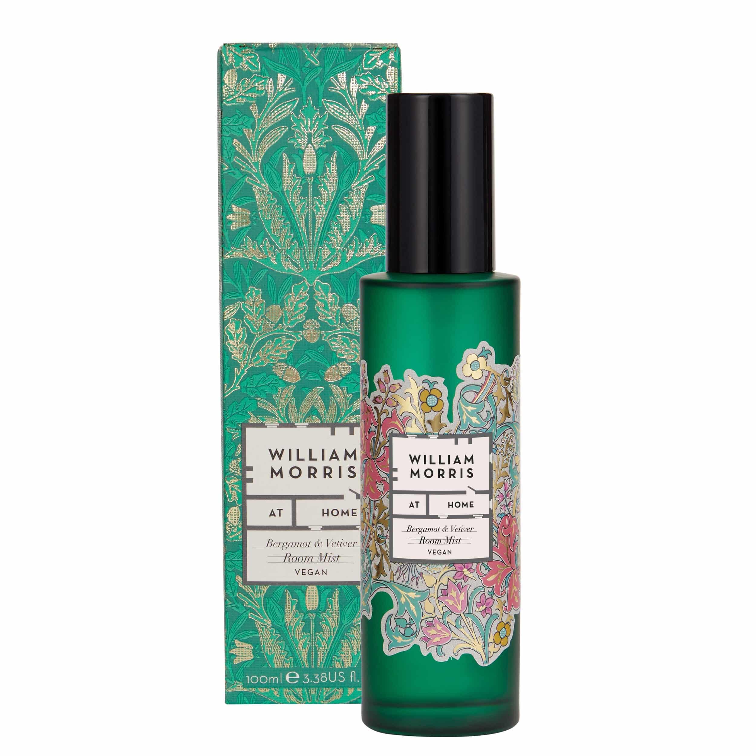 Heathcote & Ivory William Morris Home Friendly Welcome Bergamot & Vetiver Room Mist