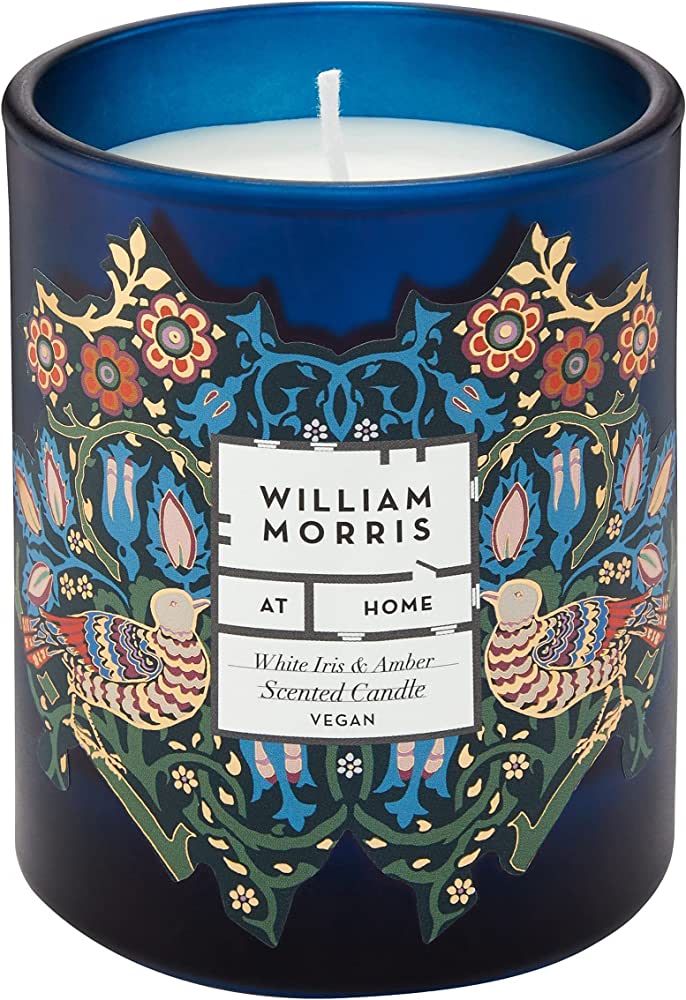Heathcote & Ivory William Morris Home Dove & Rose White Iris & Amber Scented Candle