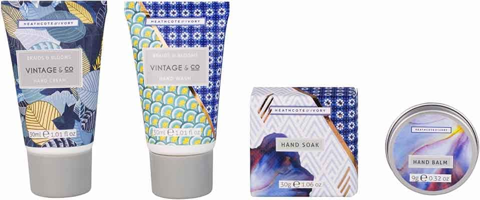 Heathcote & Ivory Vintage & Co Braids & Blooms Mini Hand Care Set Heathcote & Ivory Vintage & Co Braids & Blooms Mini Hand Care Set - Image 2