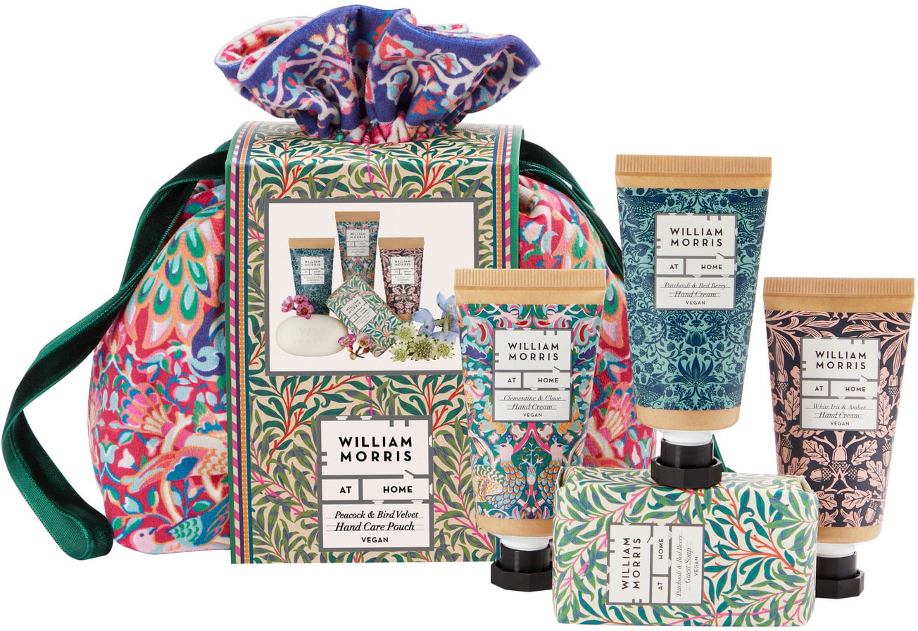 Heathcote & Ivory - William Morris Home - Velvet Hand Care Pouch