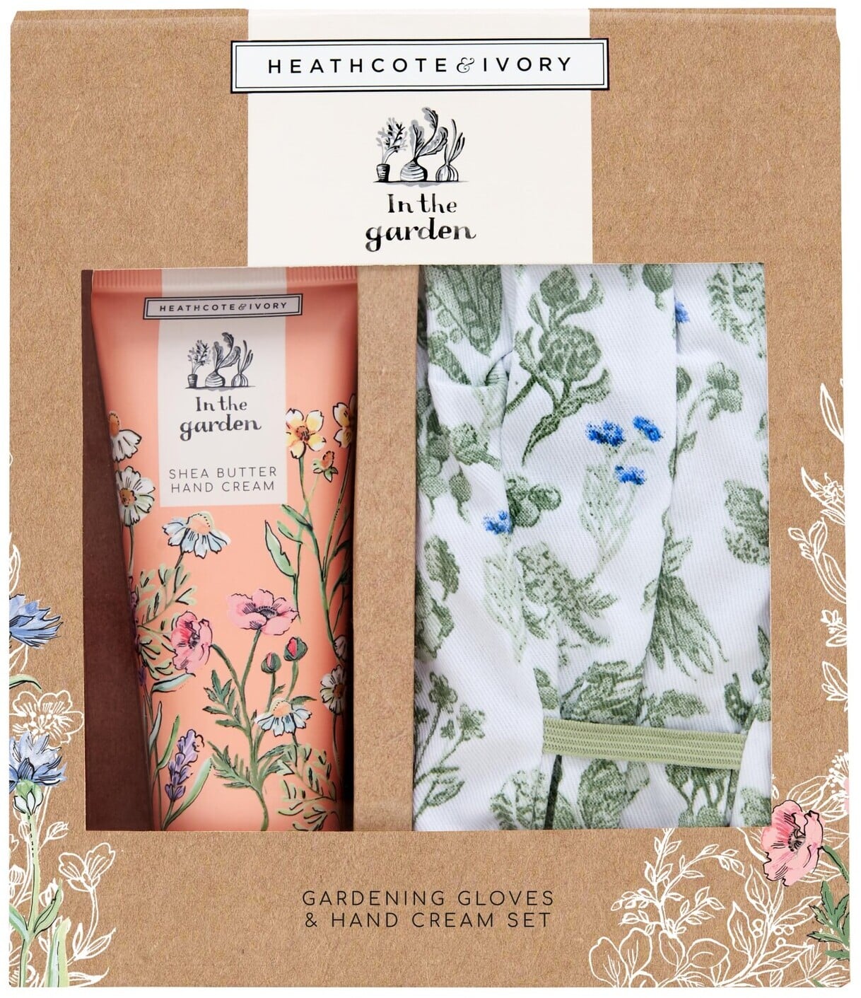Heathcote & Ivory - IN THE GARDEN-Gardening Gloves & Hand Cream Set