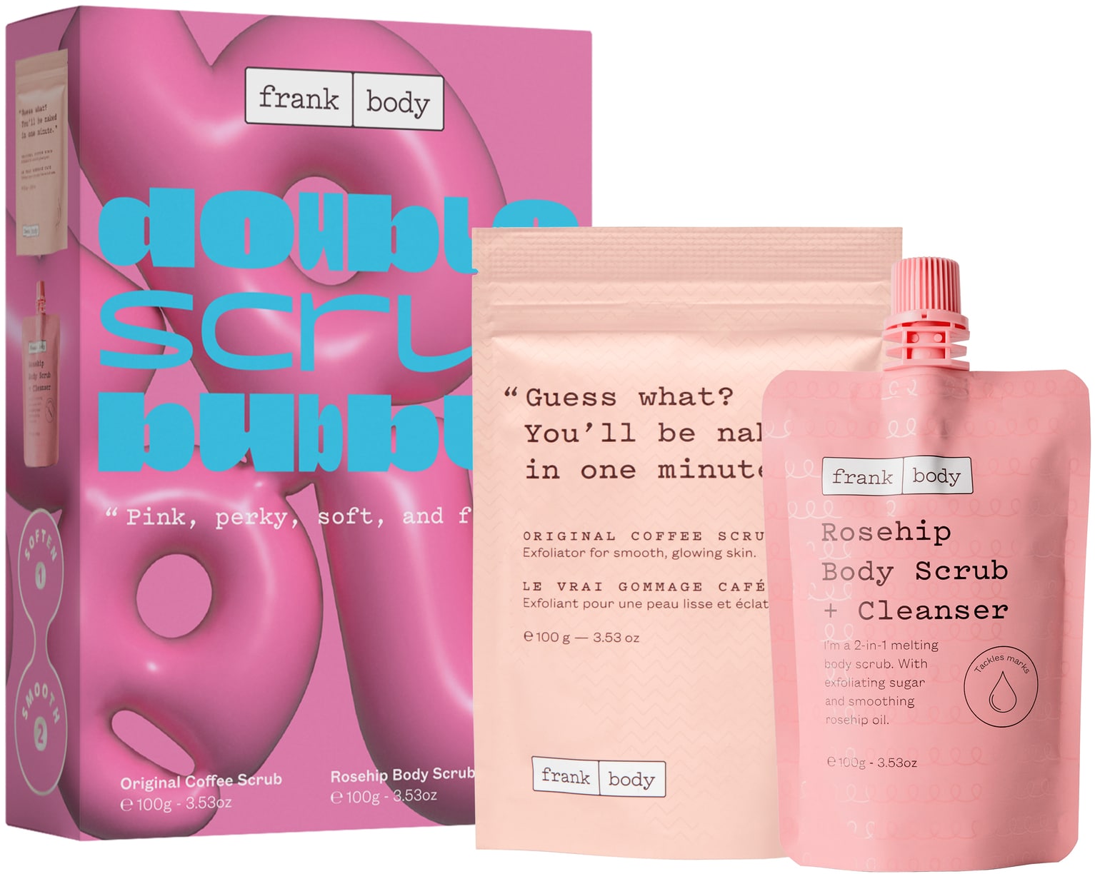 Frank Body Double Scrub Bubble - Christmas Set