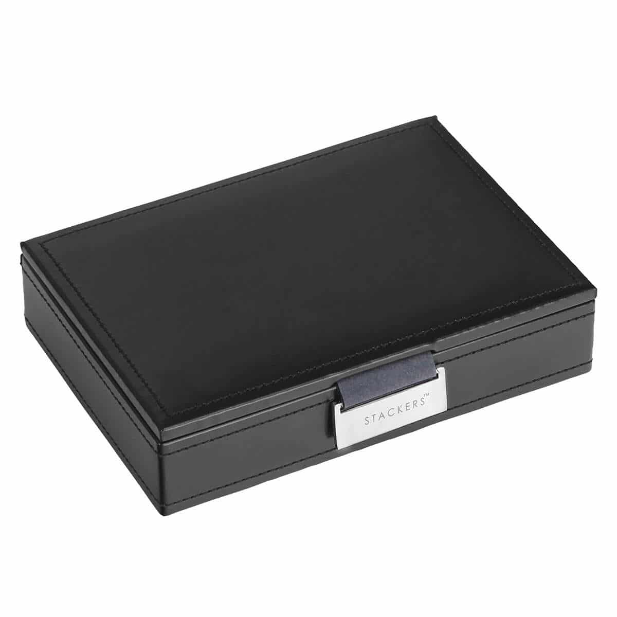 Stackers Mini Black/ Grey Liddled Velvet Stacker Stackers Mini Black/ Grey Liddled Velvet Stacker - Image 2