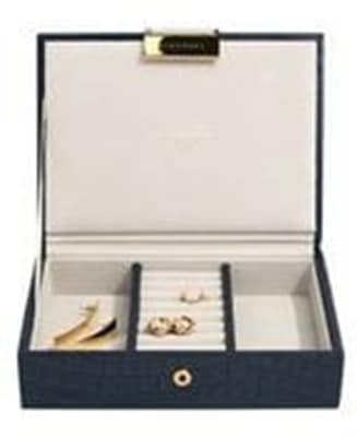 Stackers Navy Croc Mini Lidded Stackers Navy Croc Mini Lidded