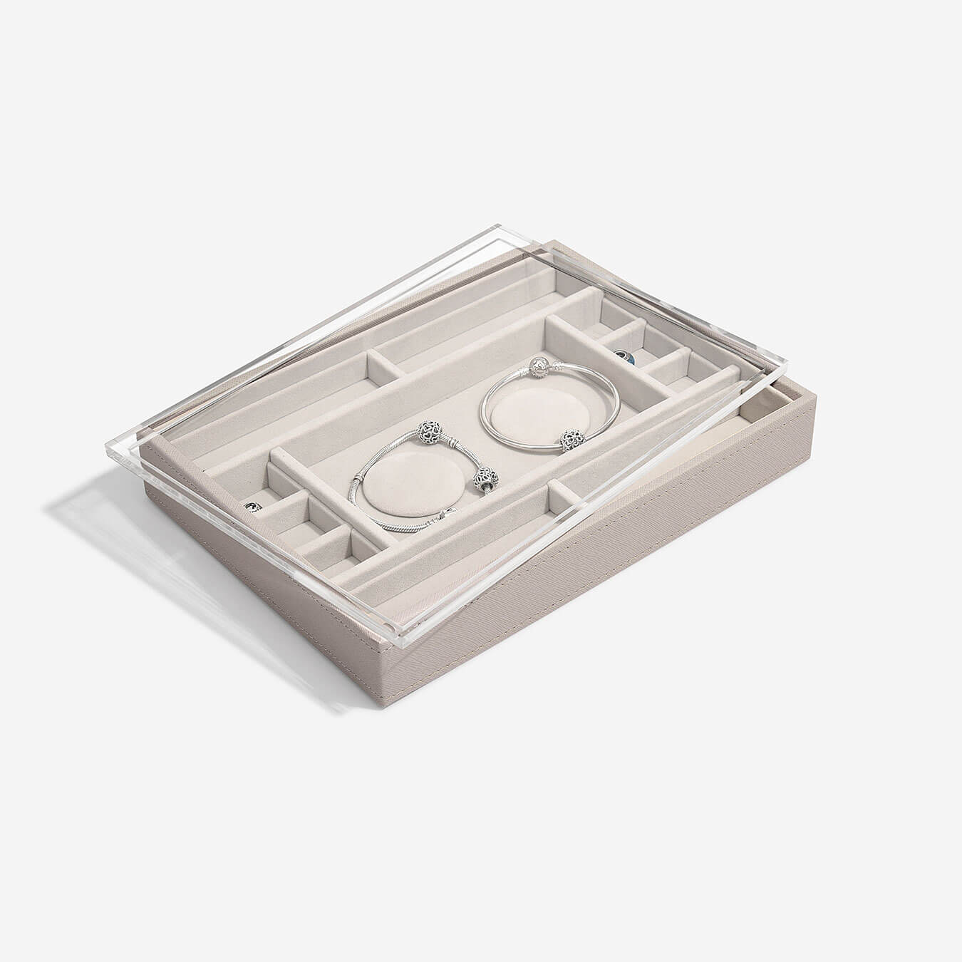 Stackers Taupe Classic 2 Padded Charm with Acrylic Lid Stackers Taupe Classic 2 Padded Charm with Acrylic Lid - Image 2