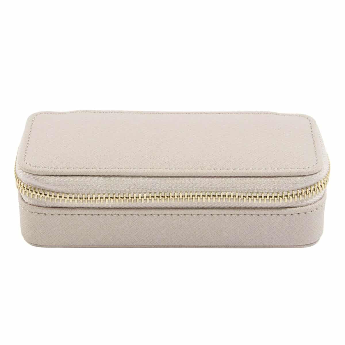 Stackers Taupe Zip Up Mid Size Travel Jewellery Box Stackers Taupe Zip Up Mid Size Travel Jewellery Box - Image 3