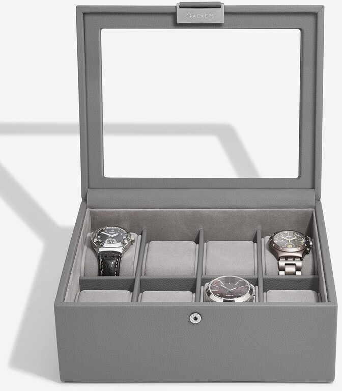 Stackers - Slate Grey 8 Piece Watch Box