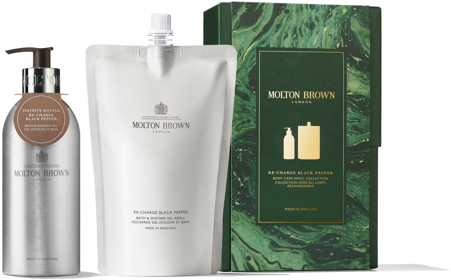 Molton Brown Re-charge Black Pepper Body Care Refill Collection