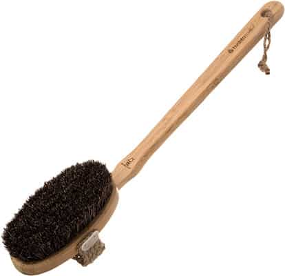 Hydrea London Bamboo Bath Brush With Mane & Cactus Brisstle