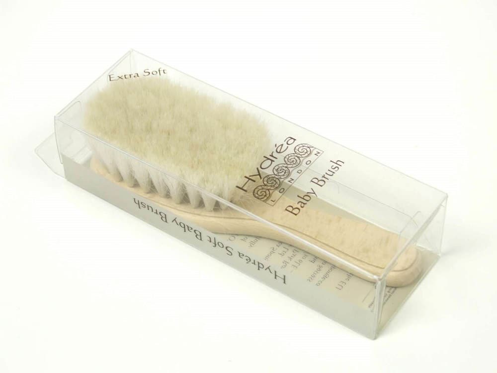 Hydrea London Baby Brush with Soft Goats Hair Bristles 100% Hydrea London Baby Brush with Soft Goats Hair Bristles 100%