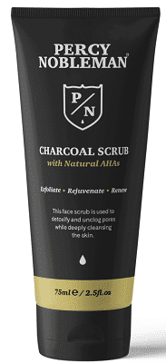 Percy Nobleman Charcoal Scrubwith Natural AHAs