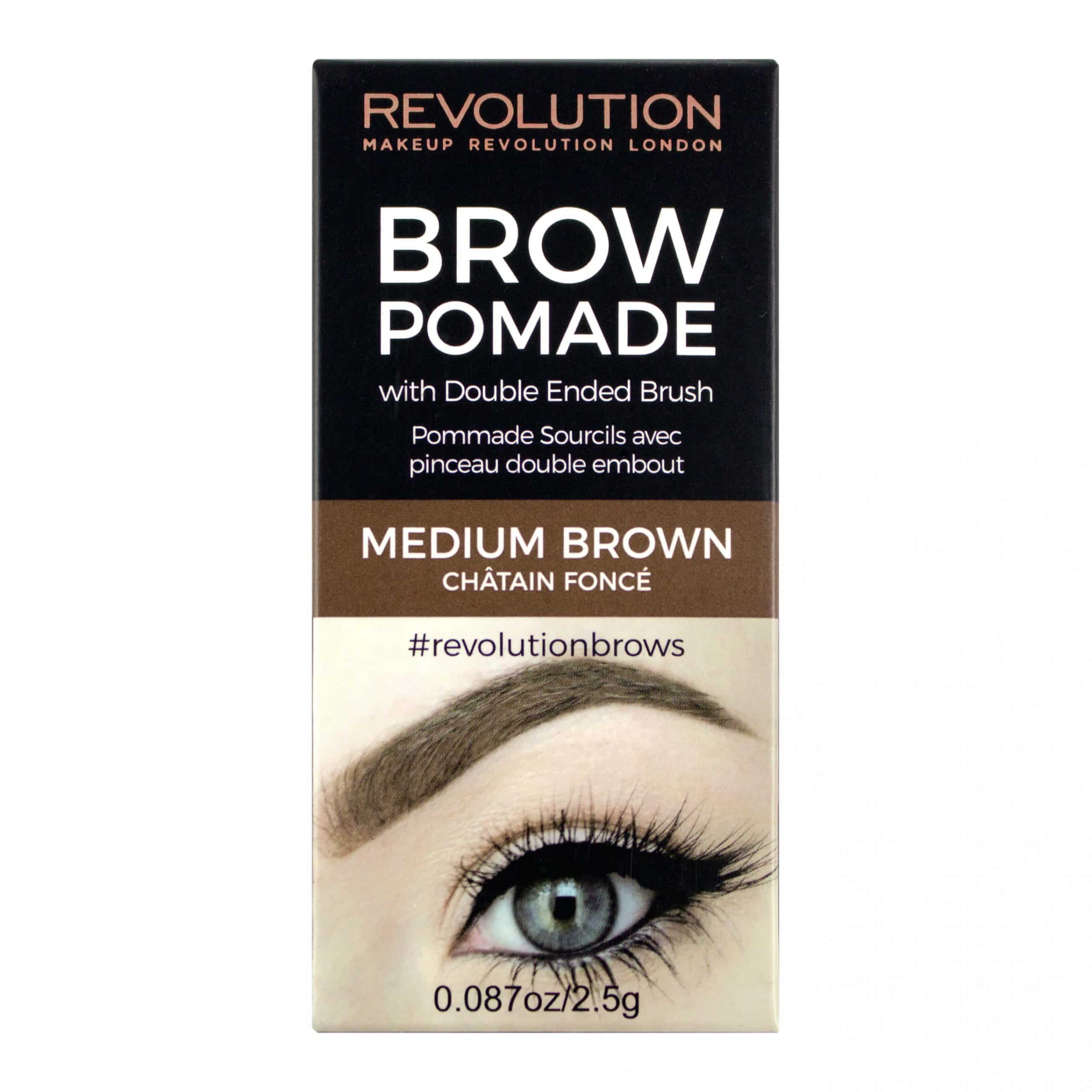 Revolution Brow Pomade – Medium Brown Revolution Brow Pomade – Medium Brown