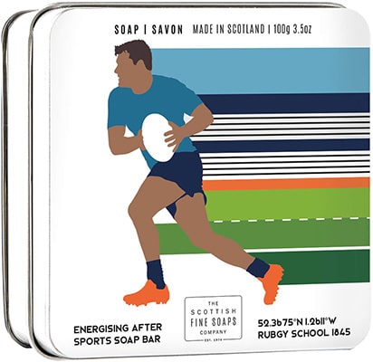Scottish Fine Soaps Soap In A Tin Sports – Rugby Scottish Fine Soaps Soap In A Tin Sports - Rugby
