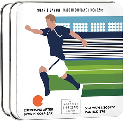 Scottish Fine Soaps Soap In A Tin Sports – Football Scottish Fine Soaps Soap In A Tin Sports - Football