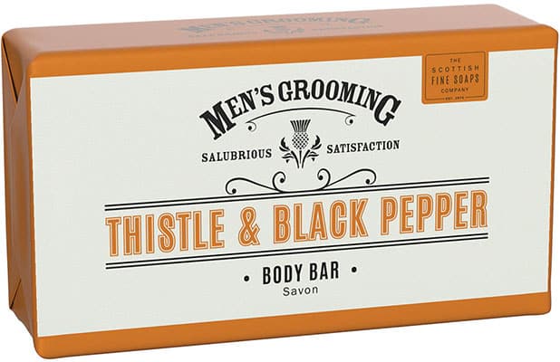 Scottish Fine Soaps Thistle & Black Pepper Body Bar Wrapped