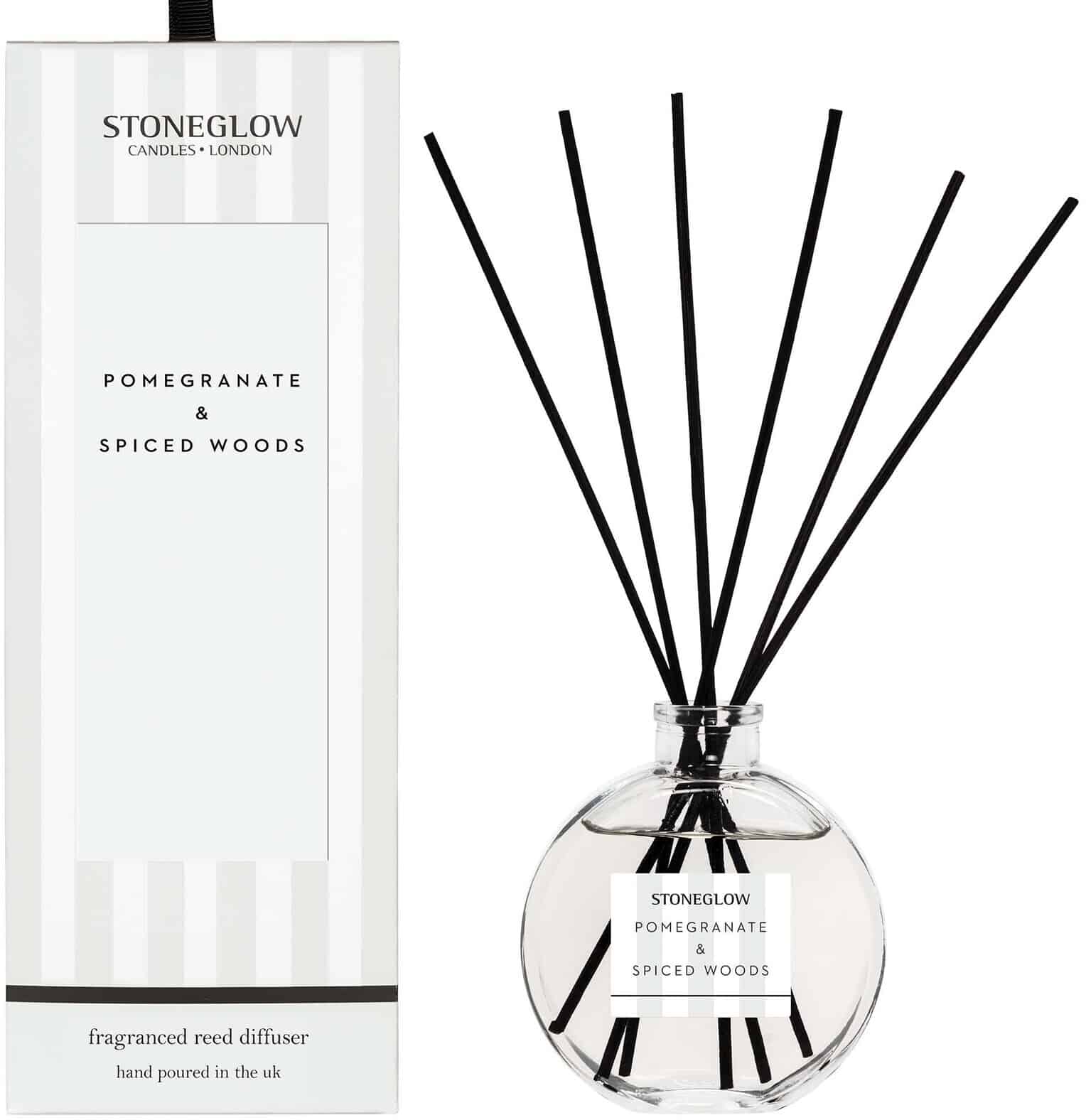 StoneGlow Modern Classics - Pomegranate & Spiced Woods - Reed Diffuser